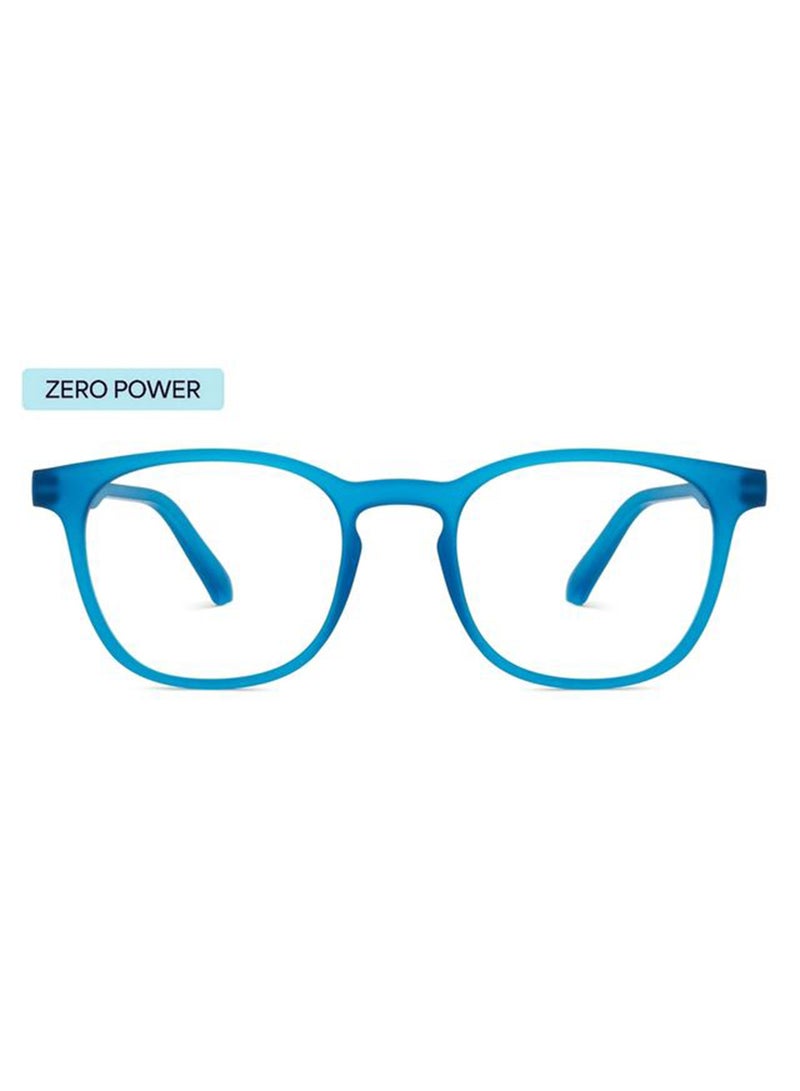 Lenskart Blu Hustlr | Peyush Bansal Glasses For Eye Protection From Digital Screens | Computer Glasses With Blue Cut And UV Protection | Lightweight Specs Zero Power | Medium | Turquoise Blue  - Image 2