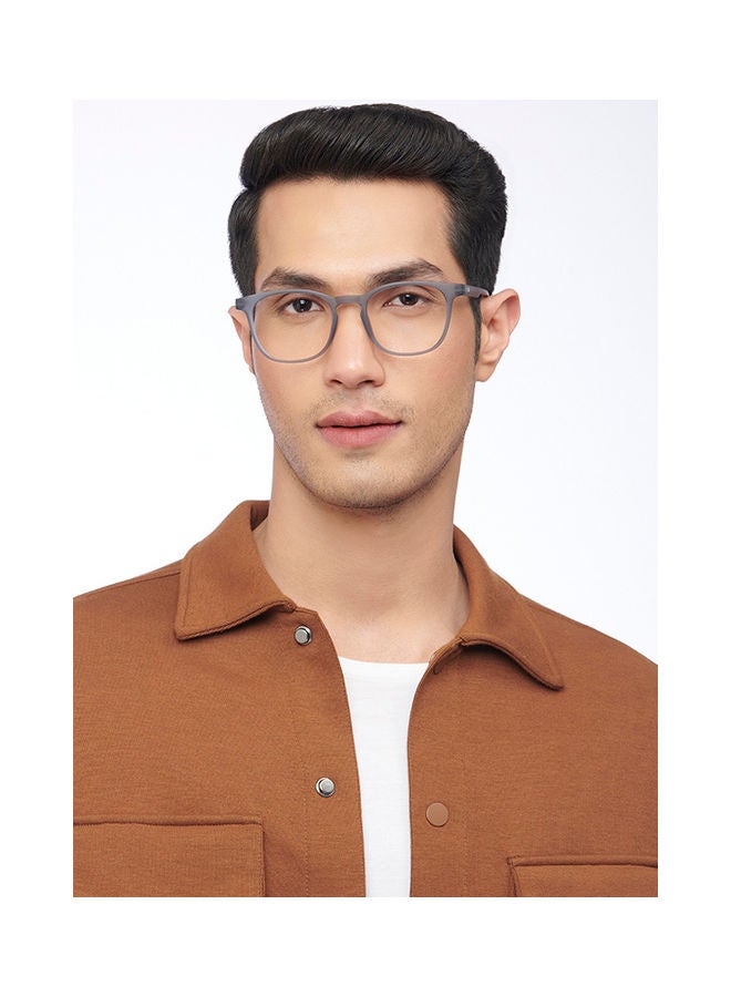 Lenskart Blu Hustlr | Peyush Bansal Glasses For Eye Protection From Digital Screens | Computer Glasses With Blue Cut And UV Protection | Lightweight Specs Zero Power | Medium | Grey - Image 4