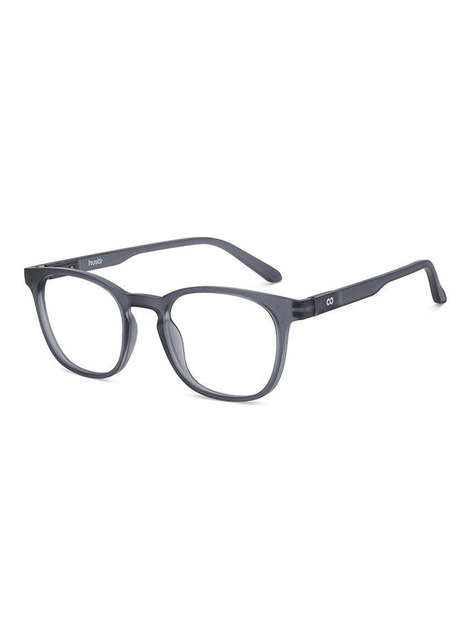 Lenskart Blu Hustlr | Peyush Bansal Glasses For Eye Protection From Digital Screens | Computer Glasses With Blue Cut And UV Protection | Lightweight Specs Zero Power | Medium | Grey - Image 2