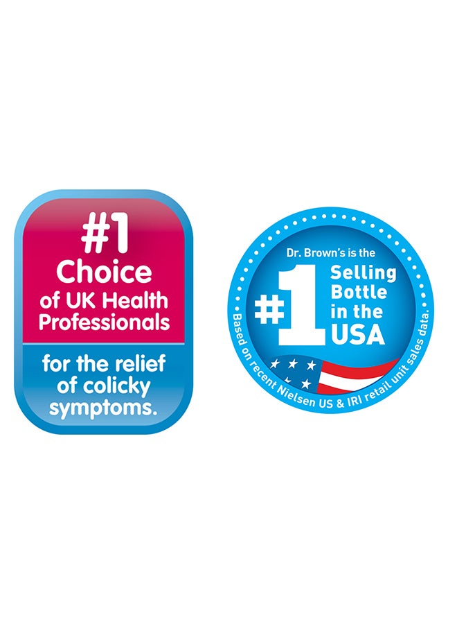 Dr. Brown’s - 4 Oz/120 Ml Anti-Colic Pp Narrow Options+ Bottle - Pink, 2-Pack - Image 1