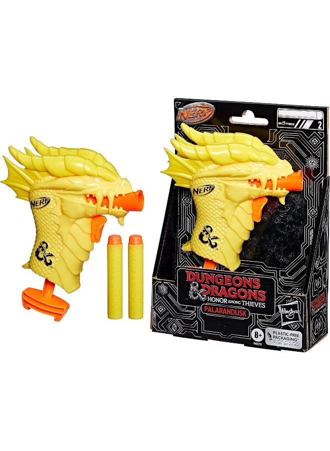 NERF - MicroShots Dungeons Dragons Palarandusk Blaster, 2 Elite 2.0 Darts, Kids Outdoor Games, Blaster Toys - Image 1