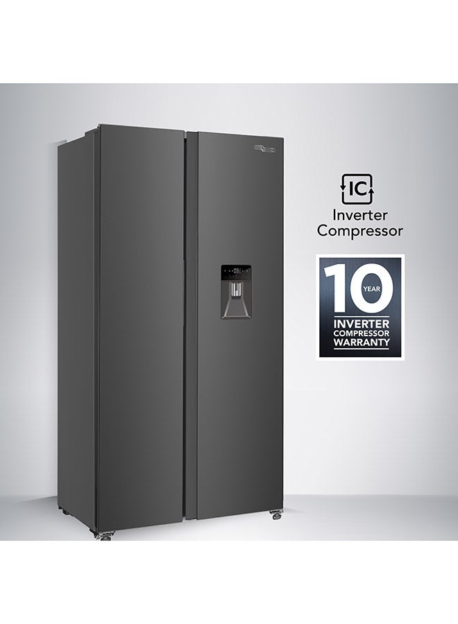 SUPER GENERAL 880L Gross and 592L Net Capacity Side-By-Side Refrigerator-Freezer, No-Frost, Dual Inverter, Digital Display, Water Dispenser, Holiday Function, SGR885SBSAN/ SGR880SBSE Inox - Image 4