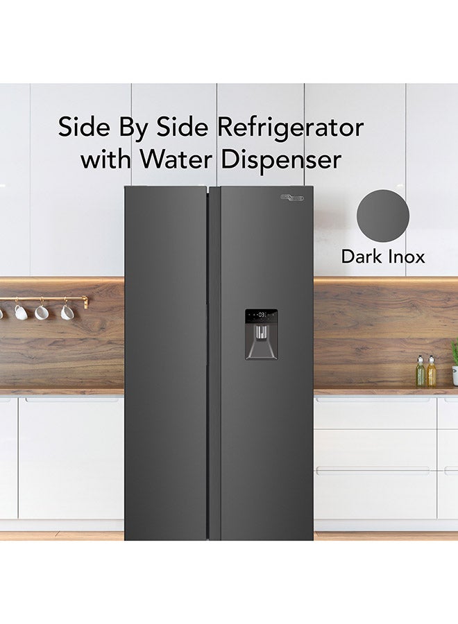 SUPER GENERAL 880L Gross and 592L Net Capacity Side-By-Side Refrigerator-Freezer, No-Frost, Dual Inverter, Digital Display, Water Dispenser, Holiday Function, SGR885SBSAN/ SGR880SBSE Inox - Image 3
