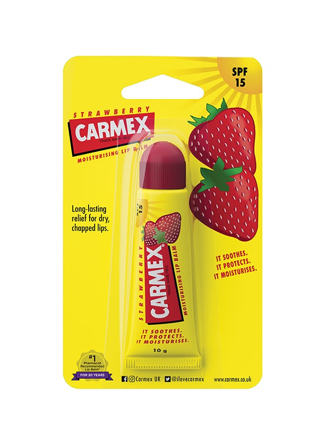 CARMEX Strawberry Lip Balm Tube 10grams  - Image 1