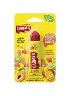 CARMEX Peach & Mango Lip Balm Tube 10grams  - Image 1
