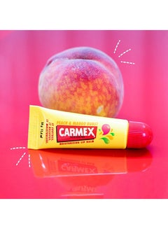 CARMEX Peach & Mango Lip Balm Tube 10grams  - Image 5