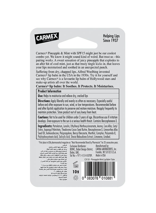 CARMEX - Pineapple & Mint  Lip Balm Tube 10grams - Image 1