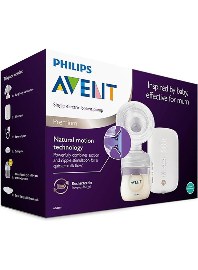 Electronic Avent Single Breast Pump Premium With Natural Motion Technology, Rechargeable Battery, Timer Display (Model Scf396, 31) - pnsku/N53413789A/45/_/1724247251/a4dfd2a1-720c-4a2c-a4ec-266ceef0d2d5