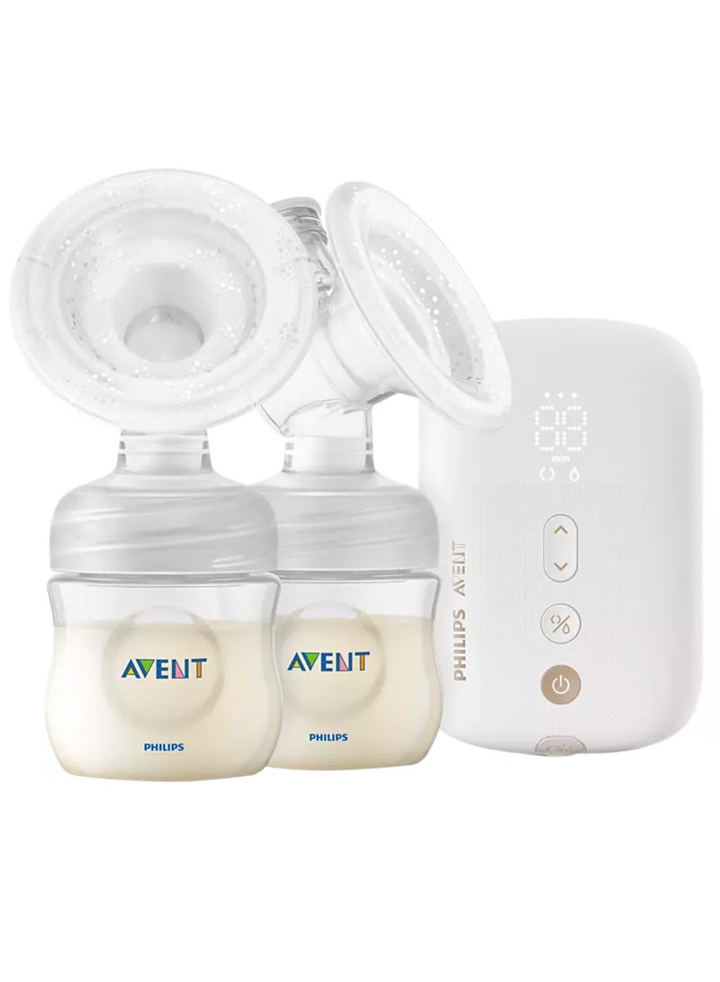 PHILIPS AVENT Natural Twin Electric Cordless Breast Pump SCF398/11  - Image 1
