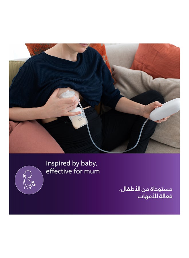 Philips Avent Double Electric Breast Pump Rechargeable| 3 Pin | No.1 Brand Recommended By Moms Worldwide | Natural Motion Technology For Quicker Milk Flow - Image 3
