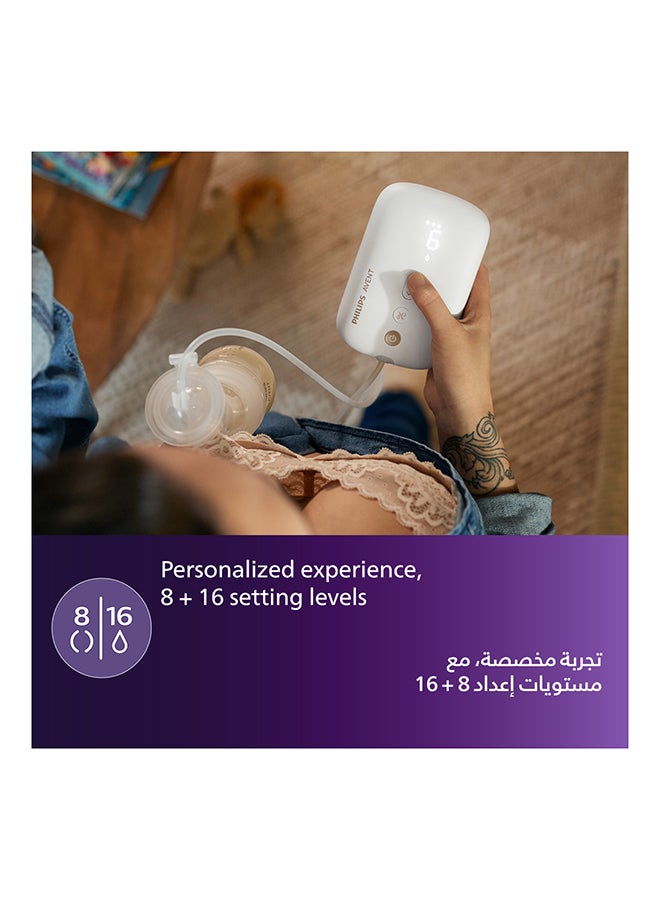 Philips Avent Double Electric Breast Pump Rechargeable| 3 Pin | No.1 Brand Recommended By Moms Worldwide | Natural Motion Technology For Quicker Milk Flow - Image 5