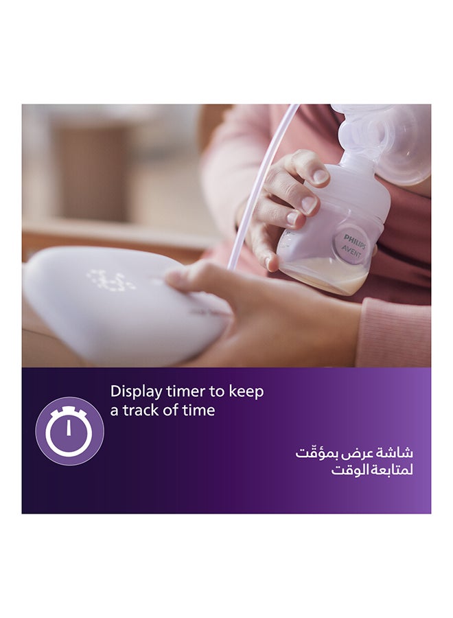 Philips Avent Double Electric Breast Pump Rechargeable| 3 Pin | No.1 Brand Recommended By Moms Worldwide | Natural Motion Technology For Quicker Milk Flow - Image 2