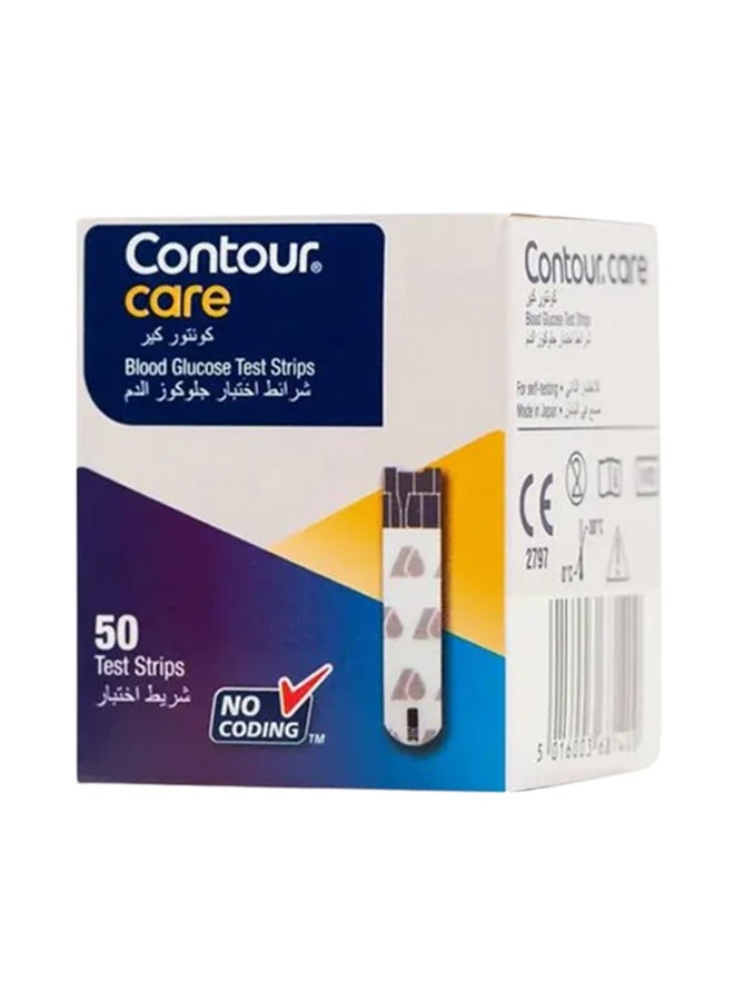 Contour 50 Pieces Blood Glucose Test Strips Contour Care - Image 1
