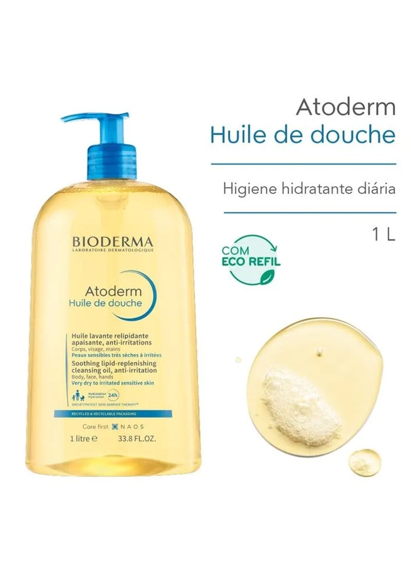 Bioderma Atoderm Huile de douche (Shower oil) 1Liters - Image 2