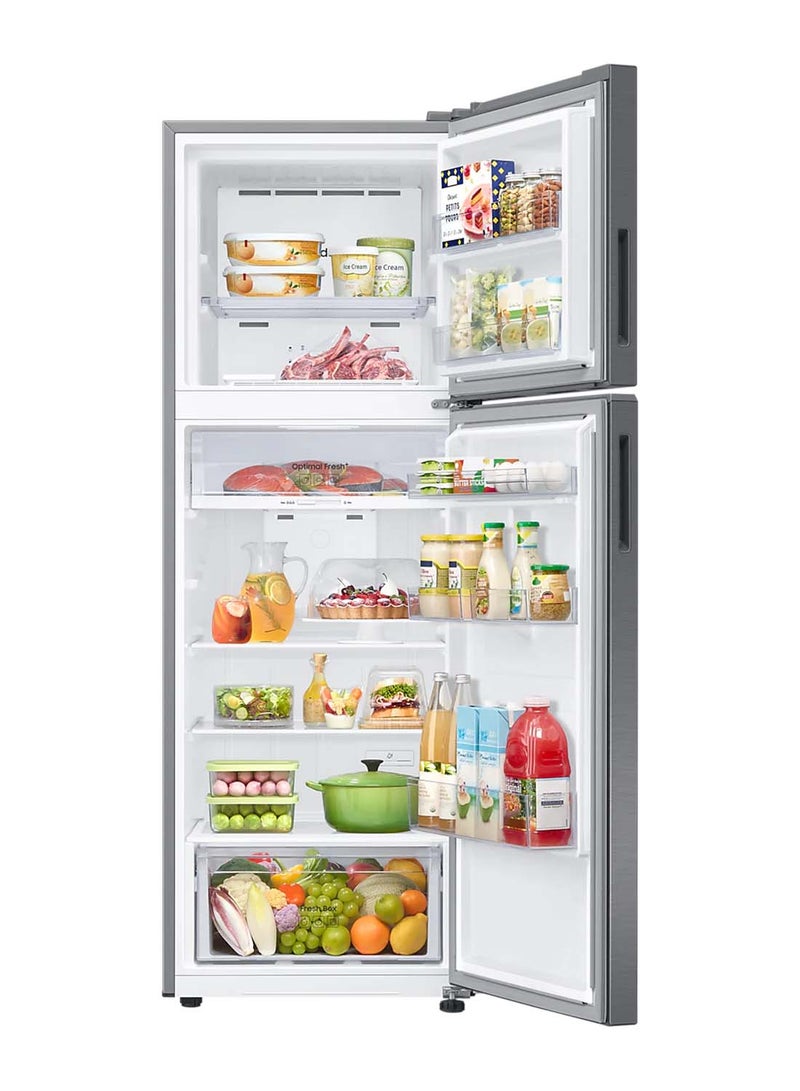 Samsung - 345L Net Capacity Top Mount Double Door Freezer Refrigerator With Space Max Technology RT45CG5404S9 Silver - Image 1