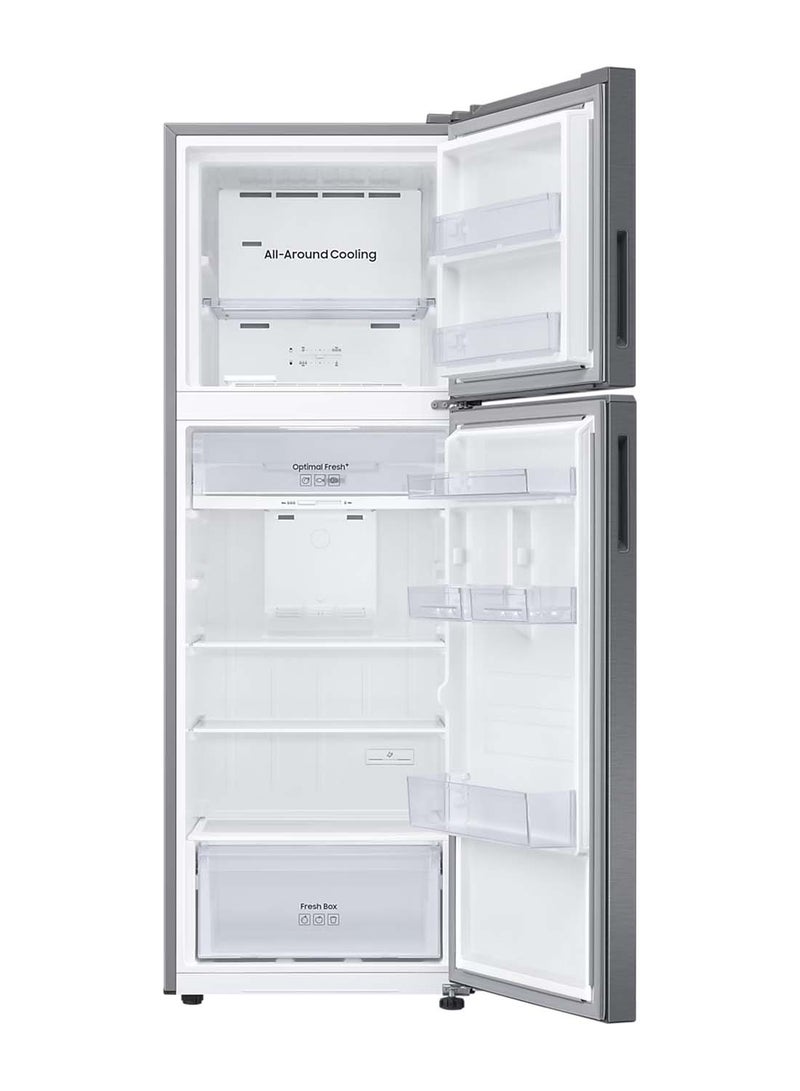 Samsung - 345L Net Capacity Top Mount Double Door Freezer Refrigerator With Space Max Technology RT45CG5404S9 Silver - Image 1