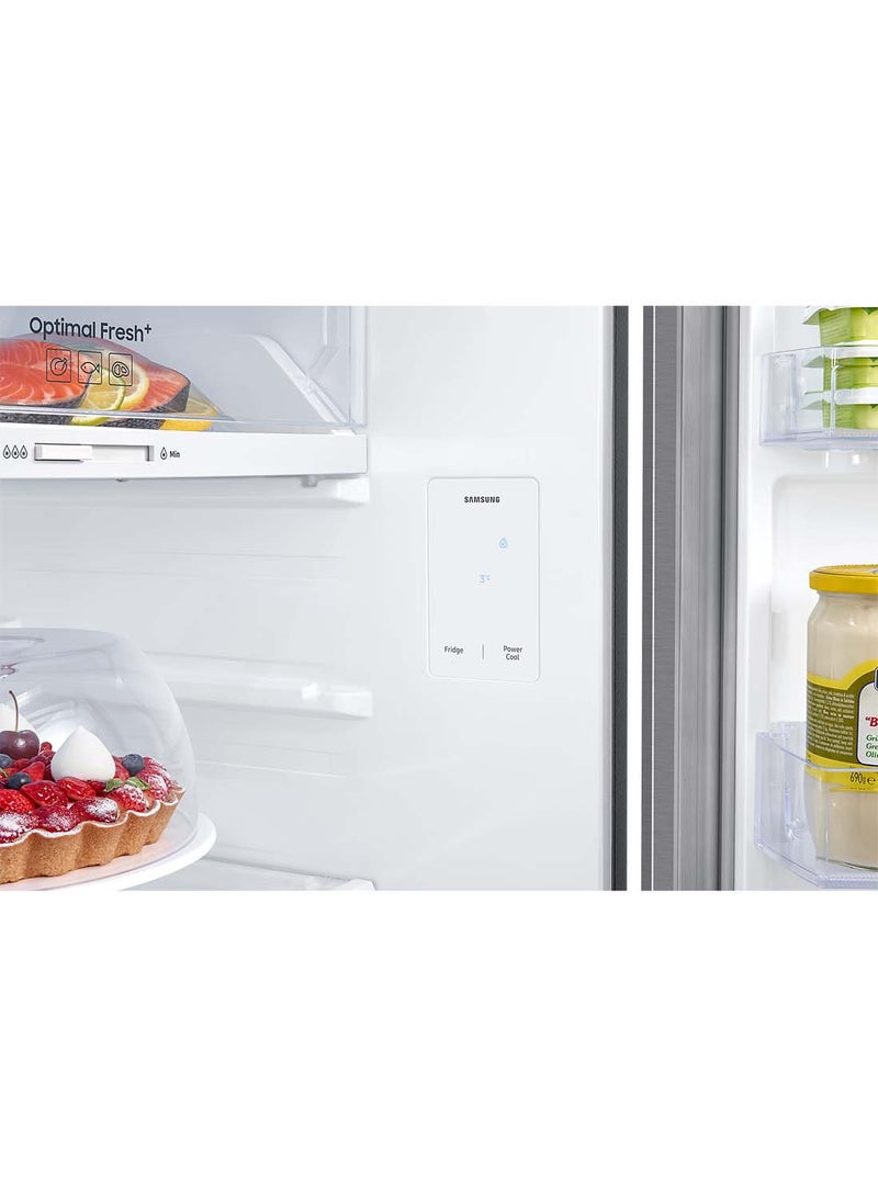 Samsung - 345L Net Capacity Top Mount Double Door Freezer Refrigerator With Space Max Technology RT45CG5404S9 Silver - Image 1