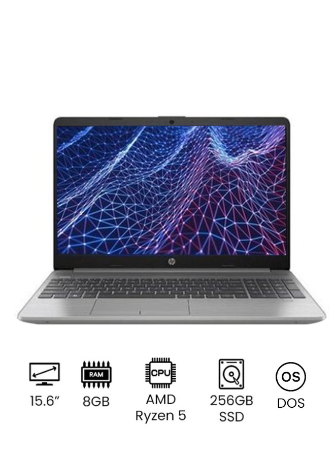 HP 255 G9 Laptop With 15.6-inch Full HD (1920x1080) Display Display, Ryzen 5-5625U Processor/8GB RAM/256GB SSD/DOS(Without Windows)/AMD Radeon Graphics/ English/Arabic Asteroid Silver  - Image 1