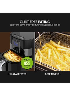 4L Digital XL Air Fryer 1300W Power, Touch Panel, LED Display, XL Size Non-Stick Basket, 1-60-Min Timer, Temp Control, Effortless Cleaning, No-Oil Healthy Frying Grilling Roasting & Baking, 2 Year Warranty 4 L 1300 W NAF388D2 Black - pnsku/N53414453A/45/_/1714113688/331aad21-7cd2-4128-a7e3-374ee6cbcb62