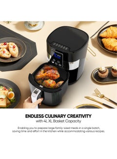 4L Digital XL Air Fryer 1300W Power, Touch Panel, LED Display, XL Size Non-Stick Basket, 1-60-Min Timer, Temp Control, Effortless Cleaning, No-Oil Healthy Frying Grilling Roasting & Baking, 2 Year Warranty 4 L 1300 W NAF388D2 Black - pnsku/N53414453A/45/_/1714113689/893e6bf6-6b4b-4ef9-ab87-08da431e0378