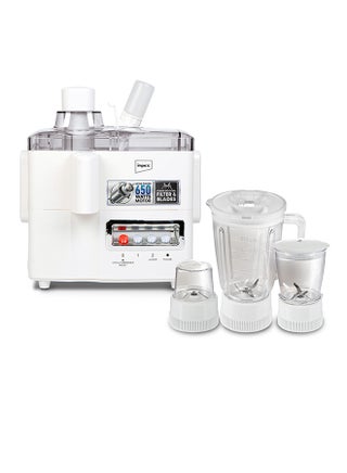 4-In-1 Food Processor, 650W Blender - Large 1.5L Jar | 2-Year Warranty | Easy-to-Clean Detachable Parts|Stainless Steel Filter And Blade|Two Speed And Pulse Control Section|Overheat Protection 1.5 L 650 W JB 414C White - pnsku/N53414489A/45/_/1714557538/476efc0e-277e-46d6-a666-0a59abdf1021