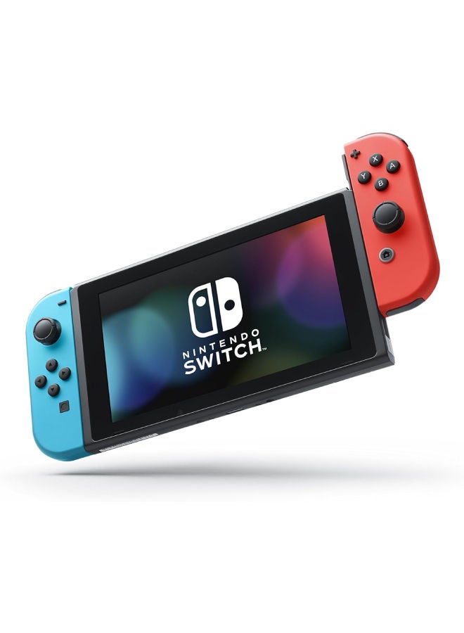 Nintendo - Switch OLED (2021) Model - Neon Blue & Red Joy Con (Intl Version) - Image 1