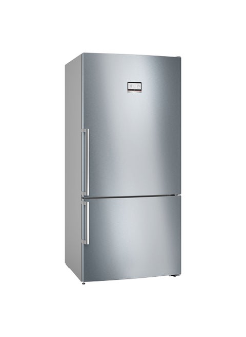 Free-Standing Fridge-Freezer with VitaFresh Plus for Fresh Food Storage, with MultiAirflow for Even Cooling 100 W KGN86AI31M Stainless Steel