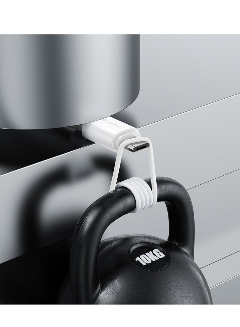 جوي روم - Joyroom كابل USB-A إلى Micro USB 480 ميجا بايت/ثانية 2.4 أمبير 1 متر أبيض S-UM018A9 - Image 1