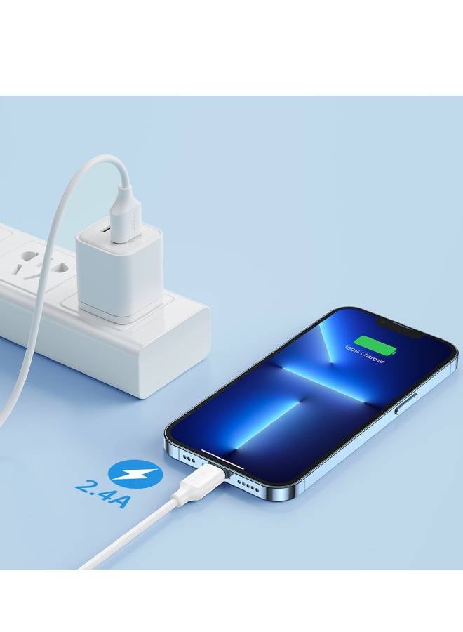JOYROOM - Joyroom S-UL012A9 Fast Charging and Data Cable - USB-A to Lightning 2.4A - white - Image 1