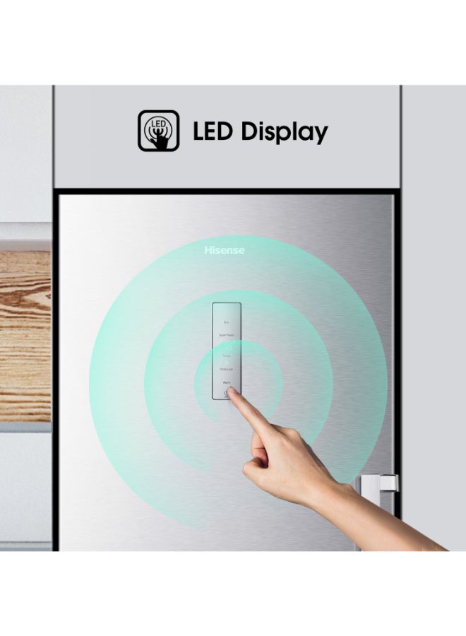 Hisense Fv356N4Asu 356L Gross And 274L Net Capacity  Vertical Freezer – No Frost, Multi Air Flow, Door Alarm For Temperature Alerts,1 Year Full & 5 Years Compressor Warranty FV356N4ASU Silver - Image 2