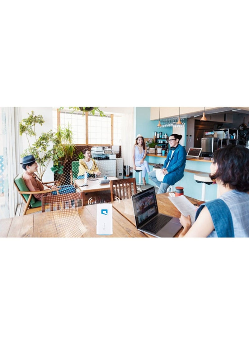 Mobily ZOWEE -  CPE 5 Router 5G - UP to 3600Mbps Download/500Mbps Upload |WiFi 6 | High Gain Antenna 2.5Gbps Ethernet port | Supports Mobily Network Only H155-381 White - Image 5