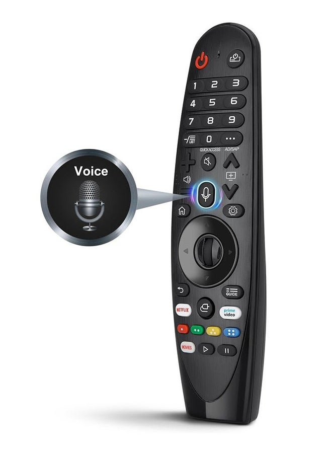 Magic Remote Control, Compatible With Many LG Models, Netflix And Prime Video Hot Keys, Google Alexa Black - Image 1