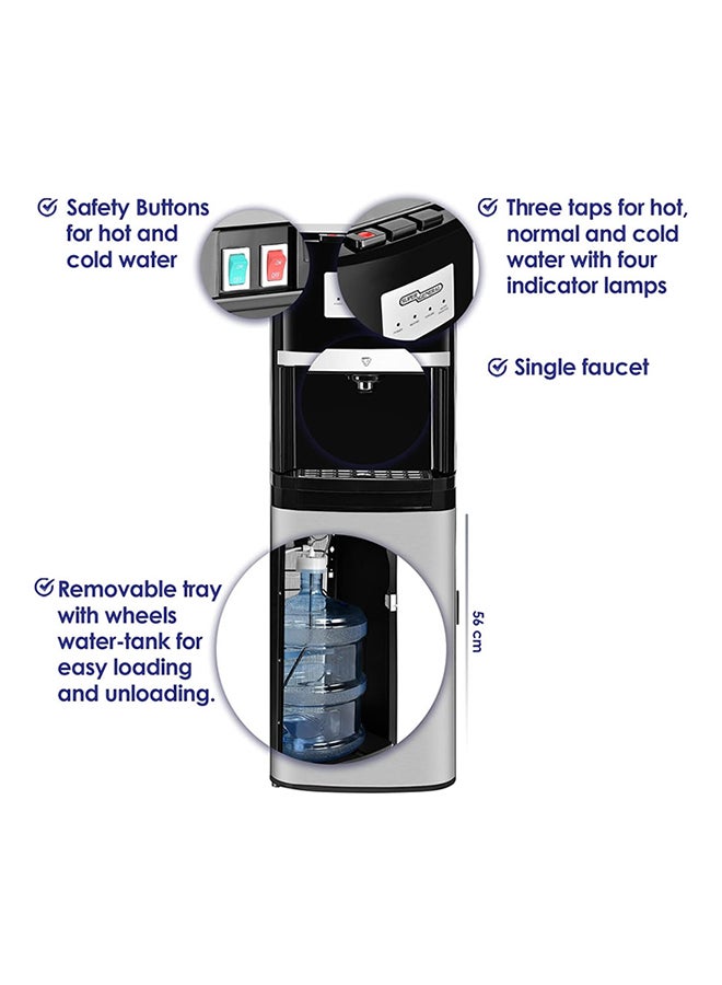SUPER GENERAL - 3 Tap Bottom Loading Water Dispenser SGL2020BM Black - Image 1
