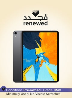 Renewed - iPad Pro 11-Inch 1st Gen 64GB Space Grey Wi-Fi + SIM - International Version