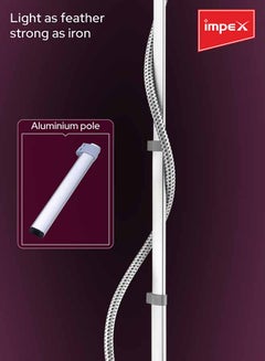 Impex Electric Garment Steamer With Temperature Control System 2.3 L 1950 W GSM 6013 Lavender Pink  - Image 4