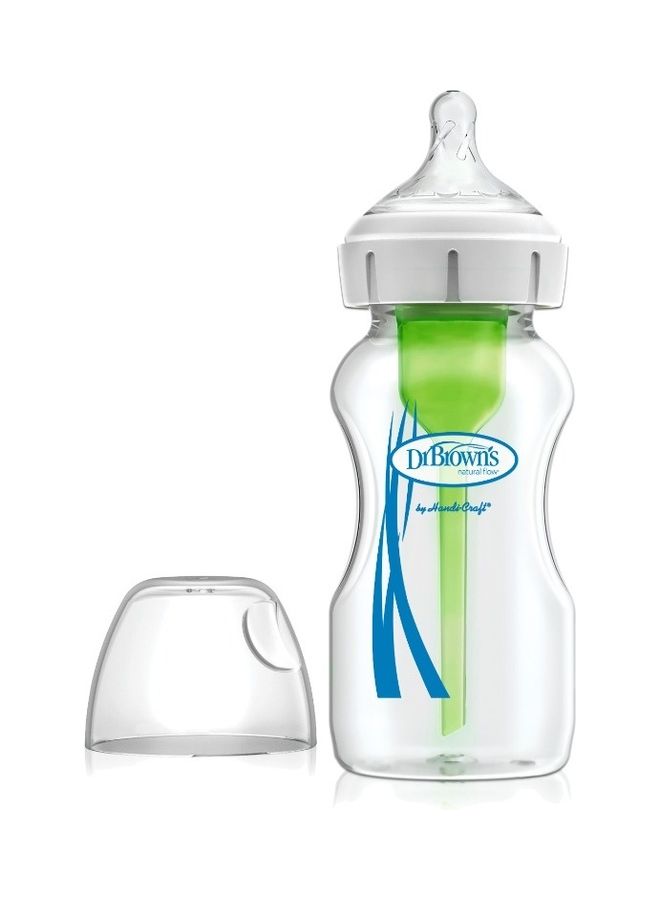 Dr. Brown’s - 9 Oz/270 Ml Glass W-N Anti-Colic Options+ Bottle, 1-Pack - Image 1