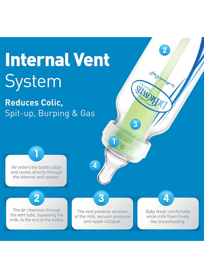 Dr. Brown’s - Options+ Anti-Colic Narrow Sampler (1X120 Ml & 1X250 Ml Bottles, 2Xl2 Nipples, 1 Cleaning Brush) - Image 1