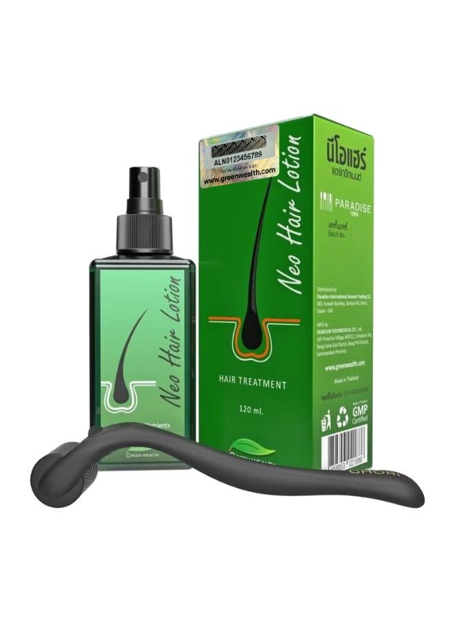 جرين ويلث "نيو هير لوشن 120ملليلتر مع ديرما رولر (0.5 مم إبر دقيقة) " 120ملليلتر - Image 2