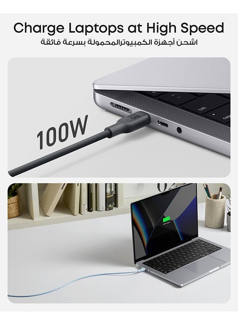 USB-C to Lightning Cable, 541 Cable (Phantom , 3ft), MFi Certified, Bio-Based Fast Charging Cable for iPhone 14/14 Plus/14 Pro/14 Pro Max/13/12/11/X Series (Charger Not Included) Phantom