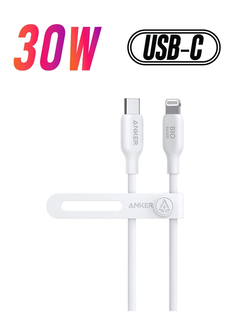 541 كابل USB-C إلى Lightning (3 أقدام قائم على أساس حيوي) B2C - UN White Iteration 1 - pnsku/N53415724A/45/_/1738232852/2f25e2a8-5fa5-41e6-a92c-d74894e6a8be