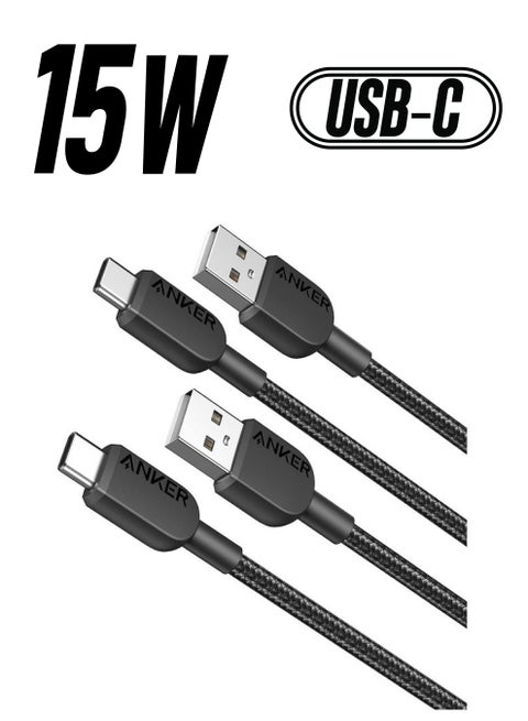 USB C Cable [2 pack, 3ft] 310 USB A to USB C Charger Cable, USB A to Type C Charger Cable Fast Charging for iPhone 16/15 Series, MacBook Pro/Air, Samsung, Huawei, Xiaomi, Vivo, Oppo(USB 2.0) Phantom