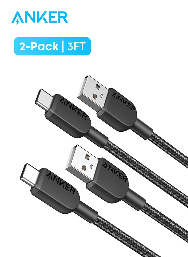 Anker USB C Cable [2 pack, 3ft] 310 USB A to USB C Charger Cable, USB A to Type C Charger Cable Fast Charging for iPhone 16/15 Series, MacBook Pro/Air, Samsung, Huawei, Xiaomi, Vivo, Oppo(USB 2.0) Phantom  - Image 2
