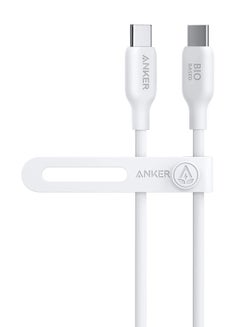 آنكر كابل 543 USB C إلى USB C (100 وات 3 أقدام)، كابل شحن صديق للبيئة USB 2.0 لأجهزة MacBook Pro 2020 وiPad Pro 2020 وiPad Air 4 وSamsung Galaxy S21 والمزيد  - Image 1