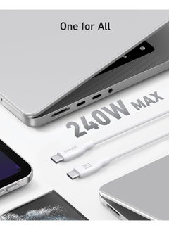 آنكر كابل 543 USB C إلى USB C (100 وات 3 أقدام)، كابل شحن صديق للبيئة USB 2.0 لأجهزة MacBook Pro 2020 وiPad Pro 2020 وiPad Air 4 وSamsung Galaxy S21 والمزيد  - Image 3