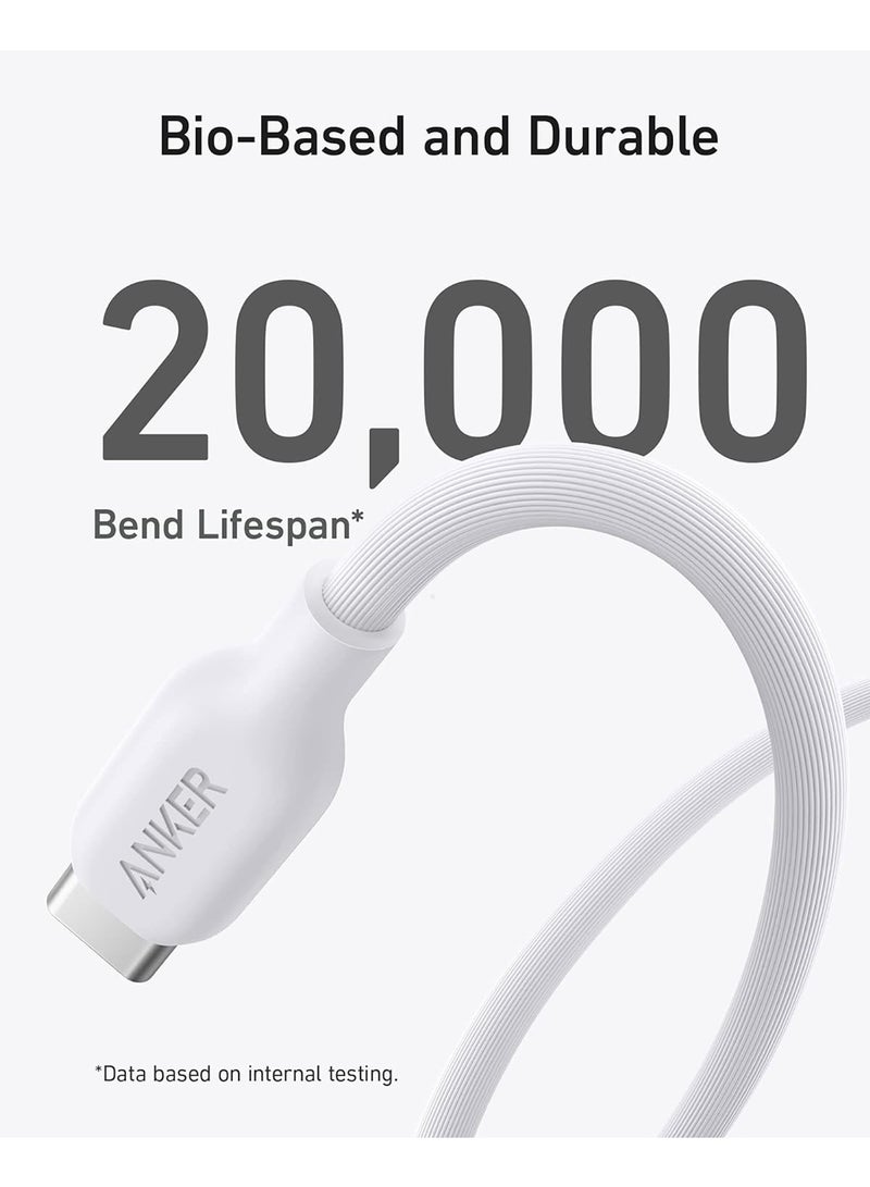 آنكر - كابل 543 USB C إلى USB C (100 وات 3 أقدام)، كابل شحن صديق للبيئة USB 2.0 لأجهزة MacBook Pro 2020 وiPad Pro 2020 وiPad Air 4 وSamsung Galaxy S21 والمزيد - Image 1