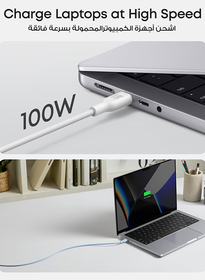 Anker USB C to USB C Cable (240W 3ft), USB 2.0 Bio-Based Charging Cable for iPhone 16/15 Series, MacBook Pro/Air, iPad, Samsung S25/S24/S23, Huawei, Xiaomi, Redmi, Vivo, Oppo and More Aurora  - Image 2