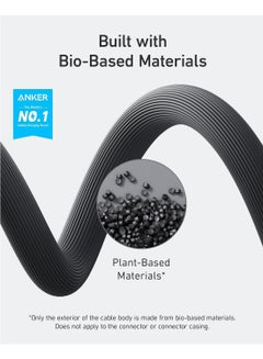 Anker USB C To USB C Cable (240W 6ft), USB 2.0 Bio-Based Charging Cable For iPhone 15/15Pro/15Plus/15ProMax,MacBook Pro 2020, iPad Pro 2020, iPad Air 4, Samsung Galaxy S23 Phantom Black Phantom  - Image 2