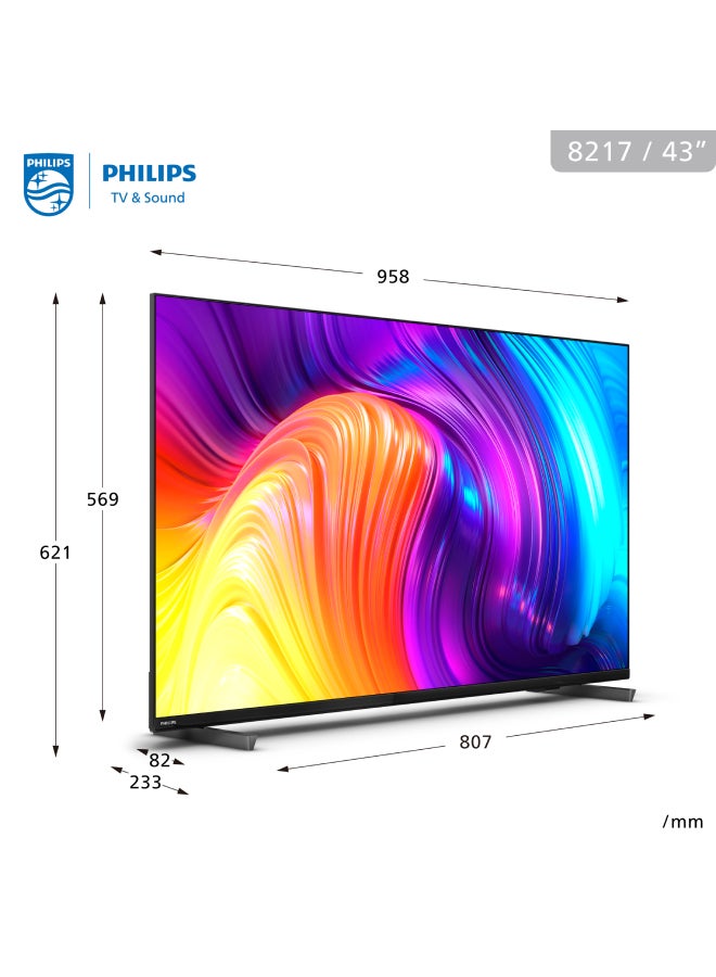 Philips 43 Inch 4K UHD LED Android TV 43PUT8217/56 Black 43PUT8217/56 Black  - Image 3