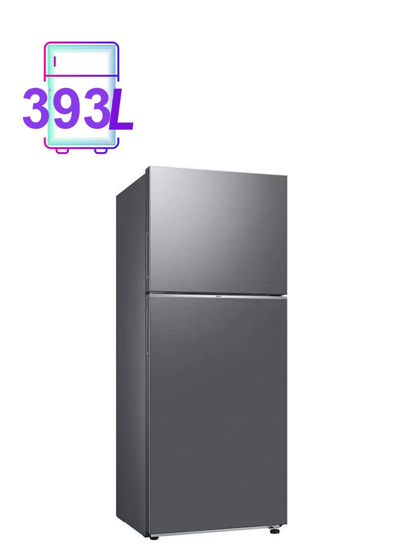 سامسونج ثلاجة بفريزر علوي خالية من الصقيع بسعة صافية تبلغ 388 لترًا مع خاصية Fresh+ وSpace Max، والضاغط العاكس الرقمي - Image 1