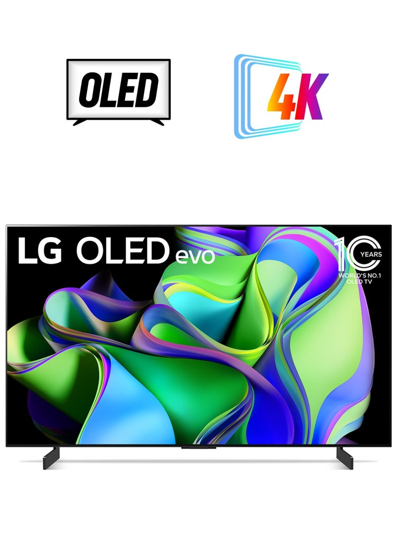LG OLED Evo C3 48 Inch 4K Smart TV 2023 OLED48C36LA Black OLED48C36LA Black  - Image 1